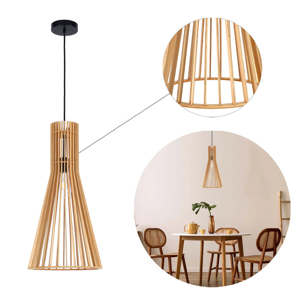 Woven Pendant Light Collection - Rope, Bamboo and Wood