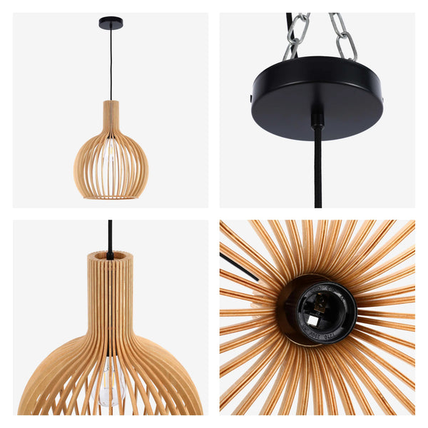 Woven Pendant Light Collection - Rope, Bamboo and Wood
