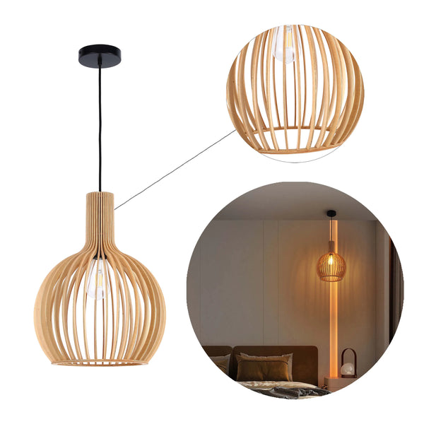 Woven Pendant Light Collection - Rope, Bamboo and Wood