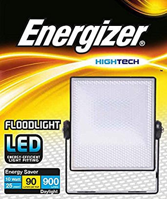 Energizer Floodlight with PIR Motion Detector 10W 900 Lumen 6500k IP44 S10928 - Electrobright Ltd