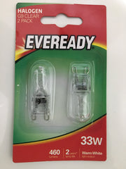 Eveready G9 33W=40W Eco Halogen light bulbs - 10 Bulb pack Dimmable Light bulbs
