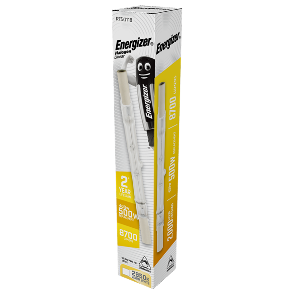 S5417 ENERGIZER ECO R7S LINEAR 400W(500W) DIMMABLE, PACK OF 2 - Electrobright Ltd