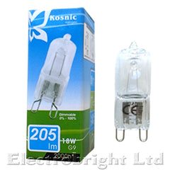 2 x Kosnic Eco Halogen G9 (18w,19w,28w,29w,42w,44w) Dimmable Energy saving "Long Life"  light bulbs