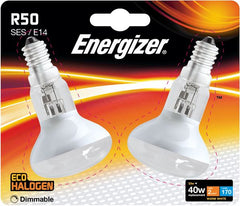 2 x S5189 ENERGIZER ECO E14 (SES) R50 33W(40W) DIMMABLE (1 Twin Pack)